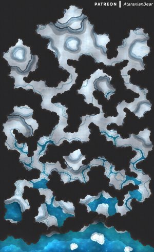 A melting ice dungeon [50x82]