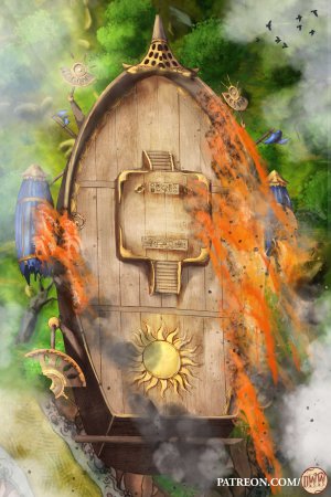 Crashing Airship Phased Battle Map + Up to 70% OFF on 250+ Maps!