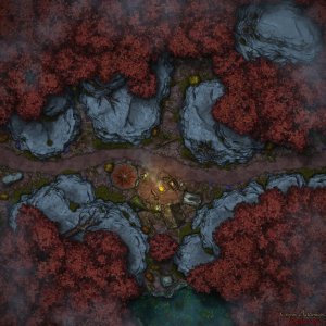 Red Forest - 2 battle maps (4 variations)
