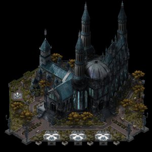 Eerie Cathedral Composite Stamp