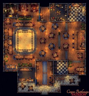 The Blood & Ale Tavern 25x27 battle map