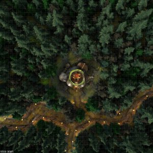 There was an old crone who lived in a pot. Was she all that she seemed? I think maybe not. [Witch's Coffee Pot (35x35), free day & night maps plus hundreds more free!]