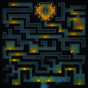 A flooded maze, Set at 30x30