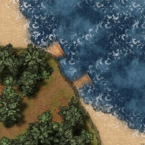 Seaside, Fishing Spot [40x40]
