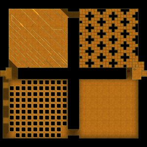 [OC] The Backrooms - 4 Modular Battlemaps (50x50) (Roll20 Ready) - Grid & Gridless