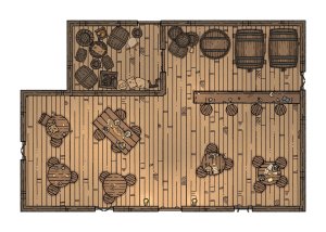 Simple Tavern Battlemap