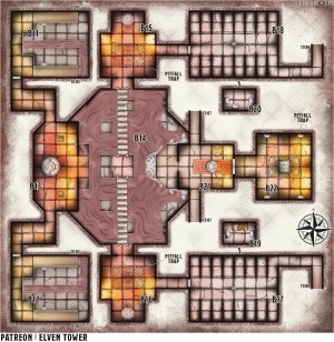 Maps 450 and 451 - Lava Draconid Cavern - Underground Dungeon