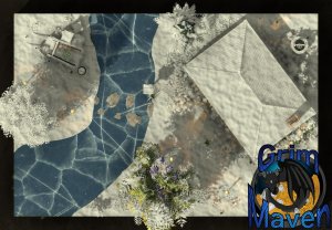 "River Garden" (26x18) the more idyllic the location, the more the surprise when the fight begins!