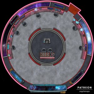 The Bridge [battlemap] from Angela Maps - What Sci-Fi show do you most want to RPG in? 3 versions! [animated] [art]