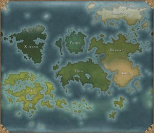 Map of my fantasy world. I'd love to hear any thoughts/feedback!