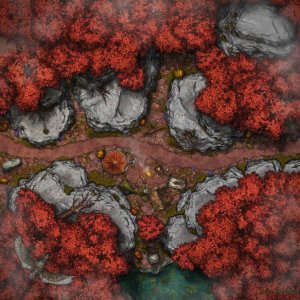 Red Forest - 2 battle maps (4 variations)