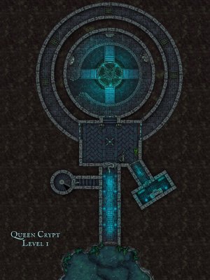 [OC] Demonic Crypt | Battle Map