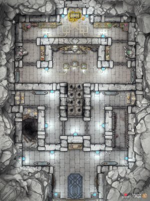 Dwarven Trial Chamber - Frozen - 20x27