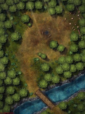 Forest Camp 8 Variants [30x40] [Battle Map] [No AI] [OC] [Art]