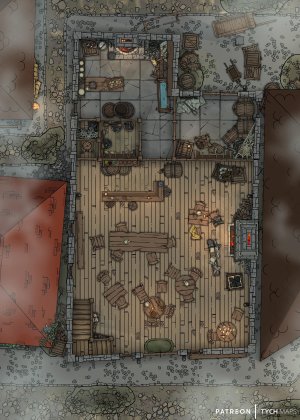 Muleskull Tavern - Waterdeep [15x21]