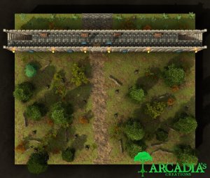 Frontier Town entrance [26x22]