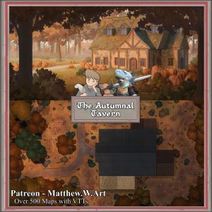 The Autumnal Tavern with Scene Art [84x79]