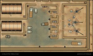 a day at the military base (forward operating base) map compilation + token [48x29 each map]