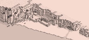 Isometric "Coastal House in the Cliffs" Small battle map