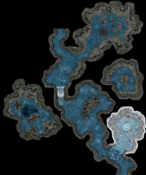 Plunging Torrents [PotA] Free dungeon maps (223x226 tiles)