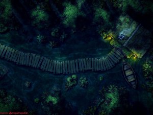 Swamp Hut [20x15] [Battle Map] [No AI] [OC] [Art]