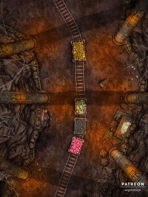 Old Mine [battlemap] from Angela Maps - 4 versions! [animated] [art]