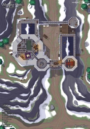 The Howling Gates - 42x60 - 4 Level - Dungeon Map - RC - No AI