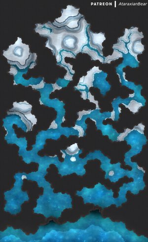 A melting ice dungeon [50x82]