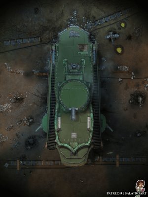 The great tank fortress is a monster on the battlefield- A mobile bastion claiming dominion over whatever region it storms through.