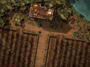 Wheat Farm [40x30] [Battle Map] [OC] [Art]