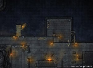 Darklake Dock - 28×20 Underdark Pier or Industrial Harbor