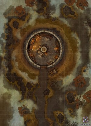 Abandoned Windmill Battle Map 24x33