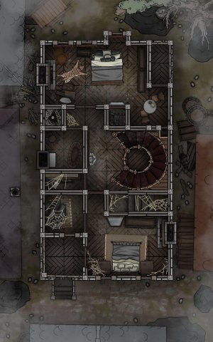 Death House [Curse of Strahd] — Free Battlemap [10x16]
