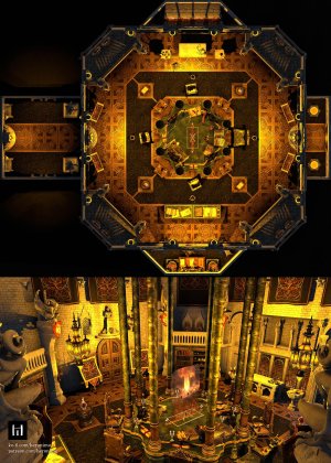 "Ah, so you've found the Pact Council..." - Hell Palace - War Council, 24x20 (map(s) + visuals)