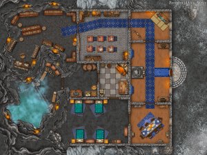 Hidden scripts, ancient libraries, and steaming hot springs high in the mountains [40x40] [Gridless] [OC]