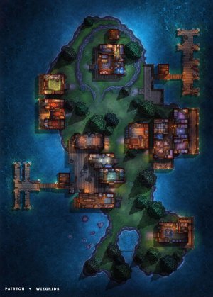 Island Village (43x60)