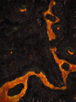 Ashen Barrens [30x40] [Battle Map] [OC] [Art]