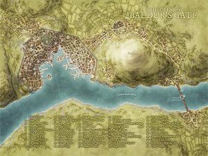 The City of Baldur's Gate [Art] [OC]