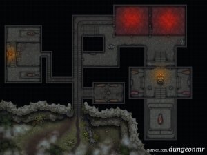 Lost Mines of Barovia: Saintfall Crypt - 40x30 Battlemap (Gothic Phandelver Reimagining)