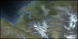 [OC] Lands of Thayora - Multiple customizable versions, plus a free Map Icon pack (5120 x 2610) (No AI)