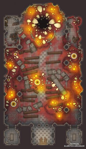 Crimson Cathedral | [22x38] [OC] | Eldritch Arcanum