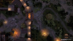 Castle Siege - Animated Battlemap (day/night, fortified gate encounter)
