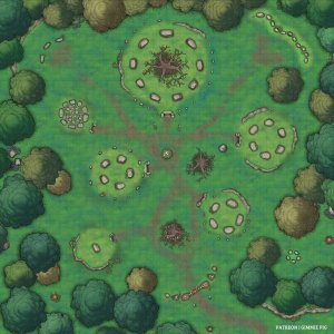 Barrow of the Wyrm Wood [50 x 50]