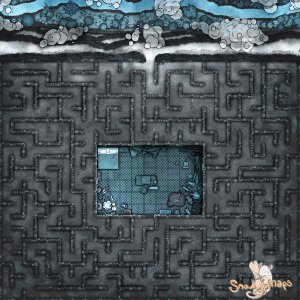 [25x25] Woodcarvers Mountain Labyrinth Home Fey