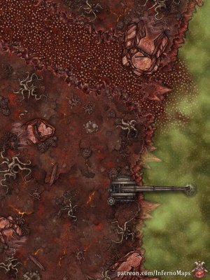 My rendition of the Pit of Shummrath [30x40] [No AI] [Inkarnate]