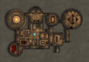 Restored Castle Cragmaw - PC Headquarters | 3 Floors [88 x 64]