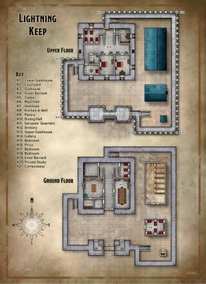 Lightning Keep - LEGO battlemap