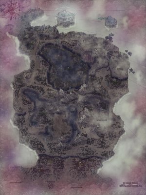 Dark Fantasy Gothic Horror World Map