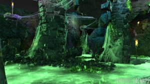 Oh, goodie. Webs. That's never a bad sign. (LAIR OF THE PHASE SPIDERS, 35x30 - free day & night maps, plus 1000+ more free!)