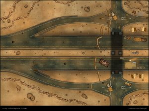“Back then, everyone tried to leave the city at the same time - how are we supposed to get through this traffic chaos?” [three different biomes: snow, desert and green with different traffic situations] [60x45]
